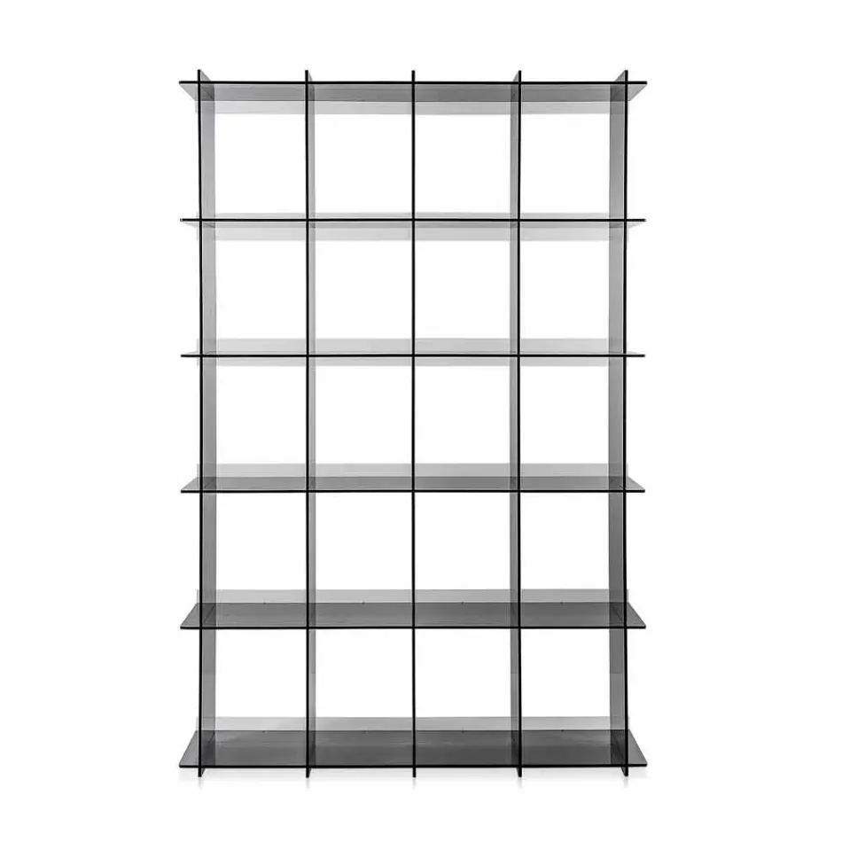 Bokhyllor modern design rökt Plexiglas Sfera4 Viadurini