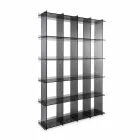 Bokhyllor modern design rökt Plexiglas Sfera4 Viadurini