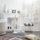 Transparent plexiglas väggbokhylla Design upp till 4 element - Trezza Viadurini