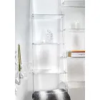 Väggbokhylla i transparent plexiglasdesign upp till 4 element - Trezza Viadurini