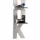 Väggbokhylla med handgjord design i Italien 3 Nicla hyllor Viadurini