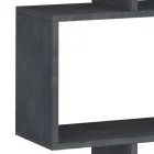 Vertikal Design Vägg Bokhylla Vardagsrum i Trä 3 Finishes - Minetta Viadurini