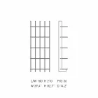 Shabby Chic väggbokhylla i design vit ask - Babele Viadurini