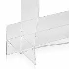 fristående bokhylla / vägg modern design Pam transparent Viadurini