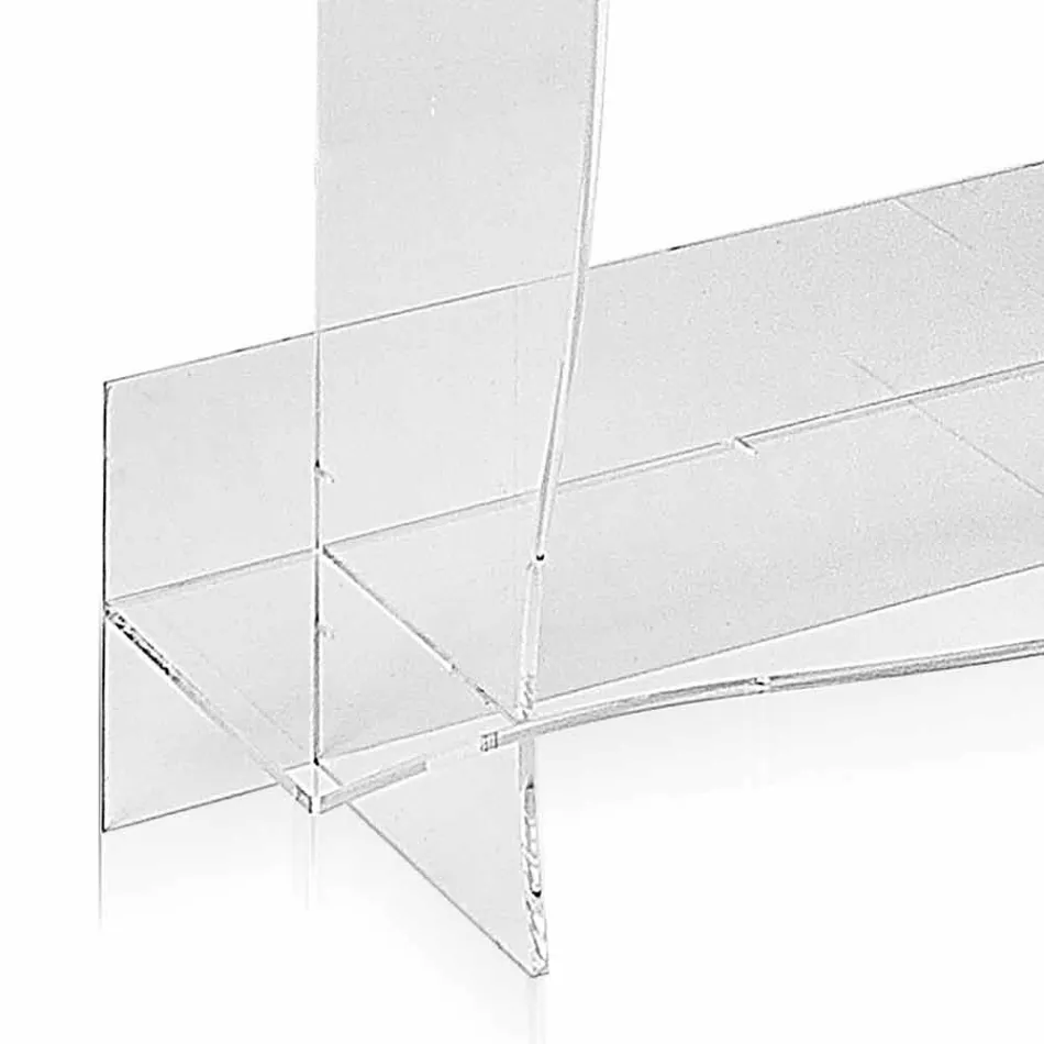 fristående bokhylla / vägg modern design Pam transparent Viadurini