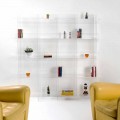 fristående bokhylla / vägg modern design Pam transparent