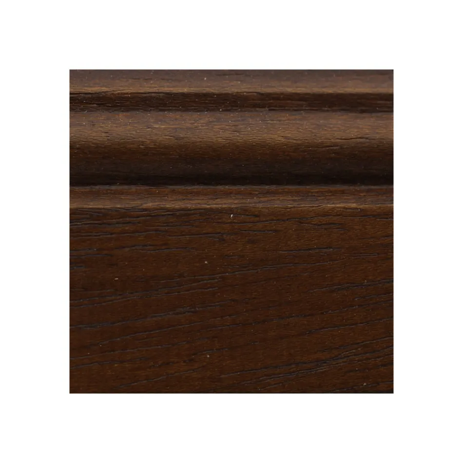 Bokhylla med 3 öppna fack i fanerat trä Tillverkad i Italien - Epona Viadurini