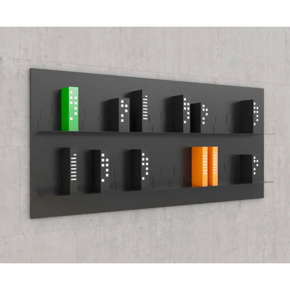 Bokhylla Hang Skyline 186x86 Mabele Viadurini