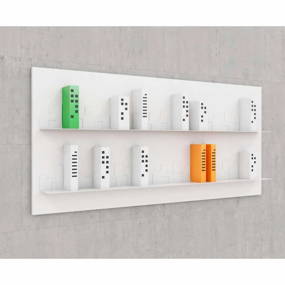 Bokhylla Hang Skyline 186x86 Mabele Viadurini