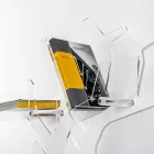 Bokhylla vit modern design Carol Wall, tillverkad i Italien Viadurini