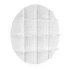 Bokhylla vit modern design vägg Thu, tillverkad i Italien Viadurini