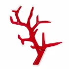 Library of röd modern design Carol Wall, tillverkad i Italien Viadurini