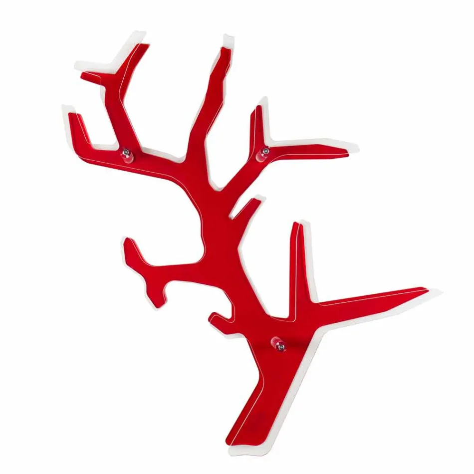 Library of röd modern design Carol Wall, tillverkad i Italien Viadurini