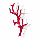 Library of röd modern design Carol Wall, tillverkad i Italien Viadurini