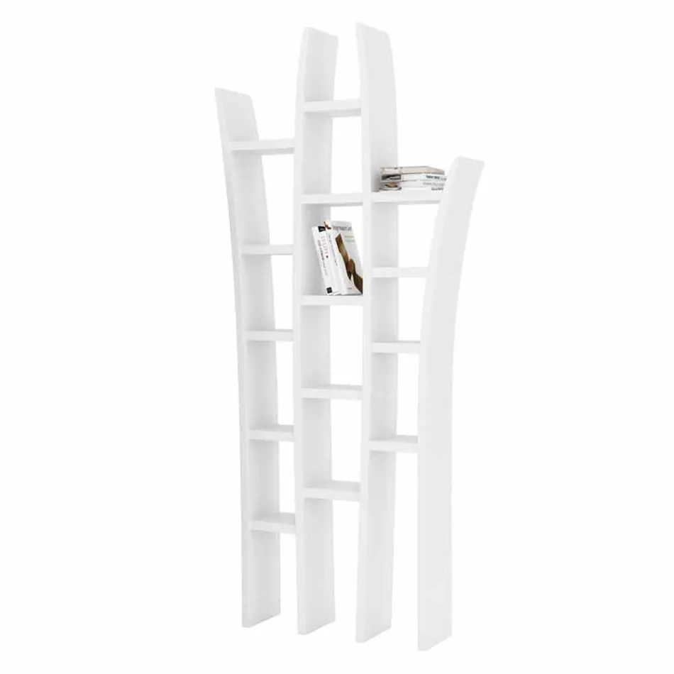 Herba modern design bokhylla gjord i Italien Viadurini