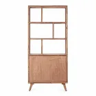 Vintage Design Golvbokhylla i trä och stål Homemotion - Ventador Viadurini