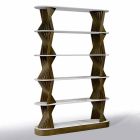 Designgolv bokhylla i trä med stengods toppar tillverkad i Italien - Aspide Viadurini