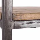 Golvbokhylla i industriell stil i Homemotion i stål och trä - Zompo Viadurini