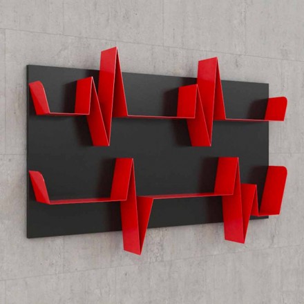 Bibliotek Design Battikuore 130x87 (2 hyllor) Mabele Viadurini