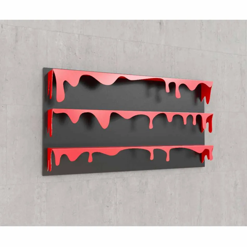 Bibliotek Design Kolata 130x70 (3 hyllor) Mabele Viadurini