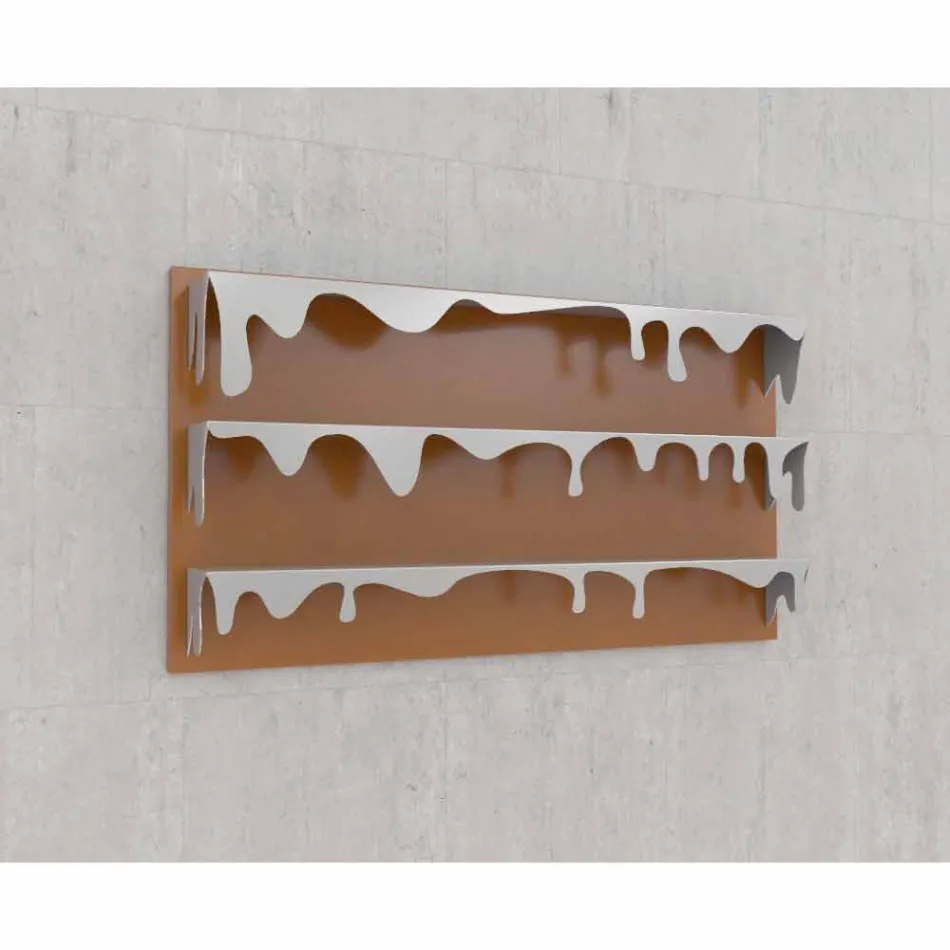 Bibliotek Design Kolata 130x70 (3 hyllor) Mabele Viadurini