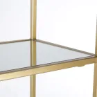 Fristående bokhylla i stål- och glasskivor Elegant design - Noralea Viadurini