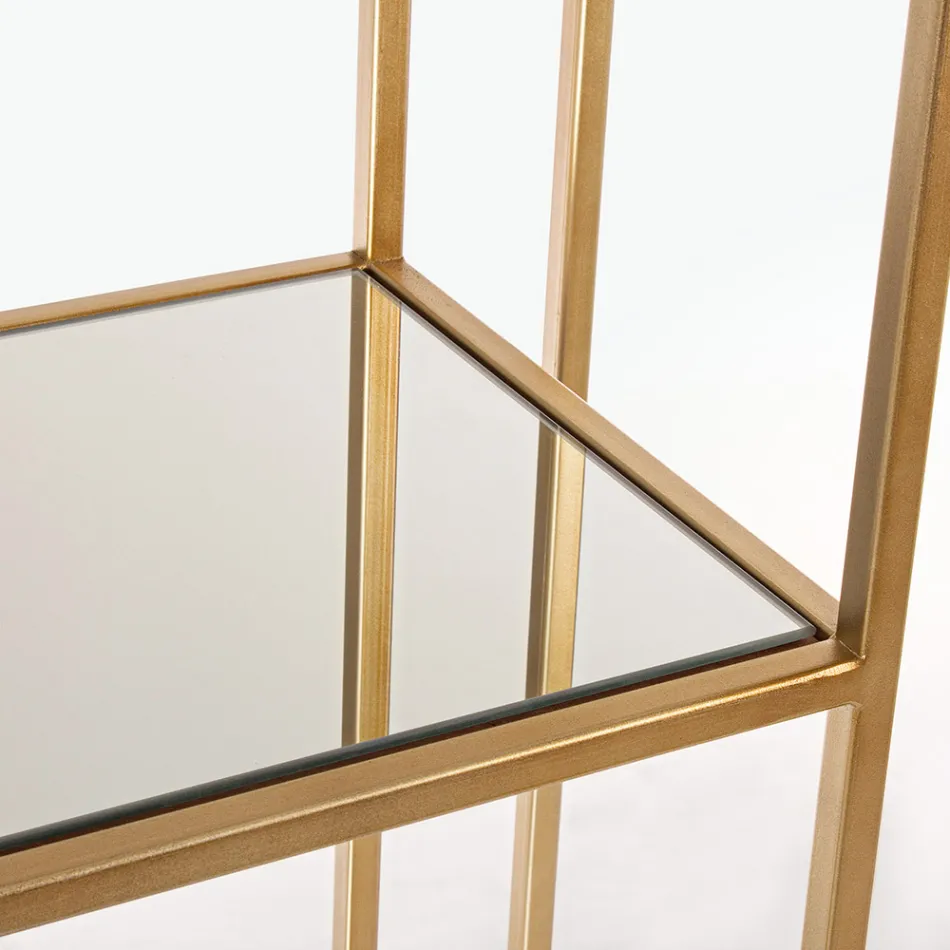 Fristående stål- och glashyllor Bokhylla Elegant design - Noralea Viadurini