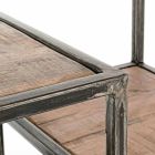 Homemotion Industrial Style Målat stål- och träbokhylla - Zompo Viadurini