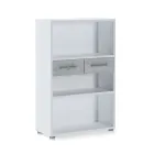 Melaminbelagd bokhylla i trä i olika storlekar - plåt Viadurini