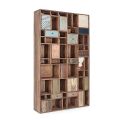 Mango-bokhylla och återvunna lådor med Homemotion-dekorationer - Auriel