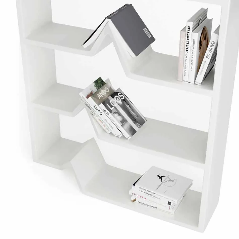 Modern handgjord Darwin-bokhylla från marken Viadurini