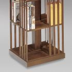 Roterande fyrkantig bokhylla tillverkad i Italien - Cocha Viadurini