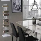 Bokhylla gjord av transparent akryl - krom Viadurini