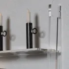 Vardagsrumsbokhylla i transparent akrylkristall 2 storlekar - Parotta Viadurini