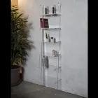 Vardagsrumsbokhylla i transparent akrylkristall 2 storlekar - Parotta Viadurini