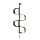 Fatima målad metall vertikal bokhylla med justerbara ben Viadurini