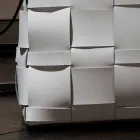 Lory design väggmonterat läder magasinställ, tillverkat i Italien Viadurini