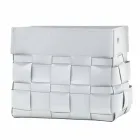 Lory design väggmonterat läder magasinställ, tillverkat i Italien Viadurini