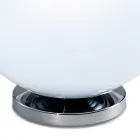 Isotta bordslampa i glas och metall i två storlekar Tillverkad i Italien Viadurini