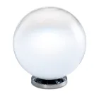 Isotta bordslampa i glas och metall i två storlekar Tillverkad i Italien Viadurini
