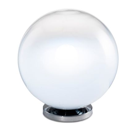 Isotta bordslampa i glas och metall i två storlekar Tillverkad i Italien Viadurini