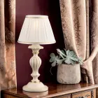 Trälampa med lampskärm Tillverkad i Italien - Milano Viadurini