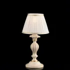 Trälampa med lampskärm tillverkad i Italien för inredning - Milano Viadurini