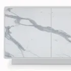 Skänk med 3 dörrar och lackad och laminerad struktur Tillverkad i Italien - Ferrara Viadurini