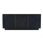 Skänk med 3 dörrar och lackad och laminerad struktur Tillverkad i Italien - Ferrara Viadurini