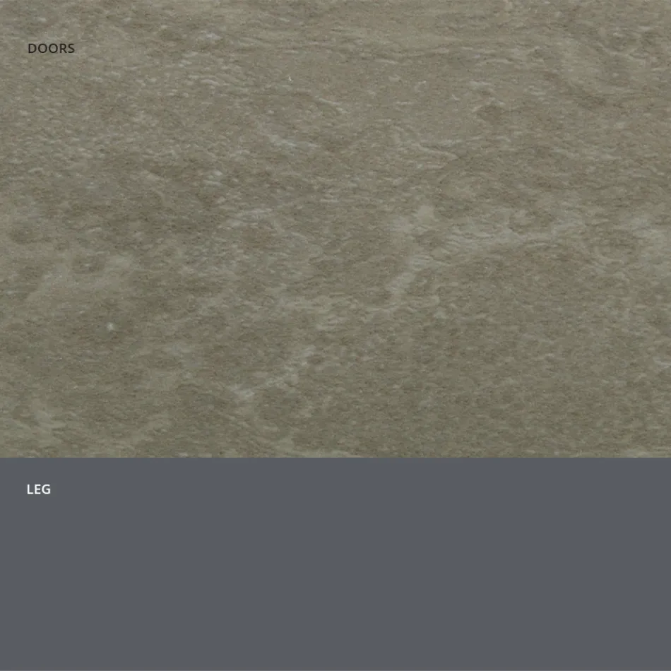 Skänk med steneffekt HPL-laminatdörrar Tillverkad i Italien - Fiorenza Viadurini