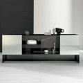 Entré Design Sideboard med 2 dörrar i Smokey Glass tillverkat i Italien - Scocca