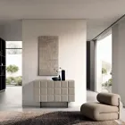 Invändig skänk med 2 rutiga dörrar Tillverkad i Italien - Elisabetta Viadurini