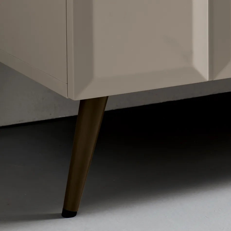 Invändig skänk med 2 rutiga dörrar Tillverkad i Italien - Elisabetta Viadurini