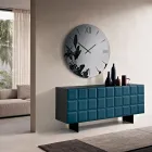 Inomhusskänk med 3 rutiga dörrar Tillverkad i Italien - Elisabetta Viadurini